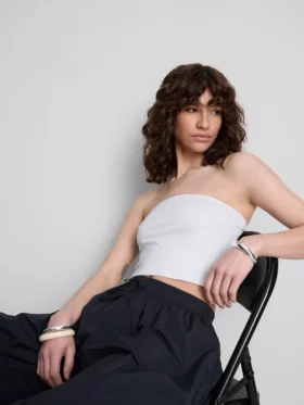 Colecția Primark | Tricou bandeau din jersey cu conținut ridicat de bumbac