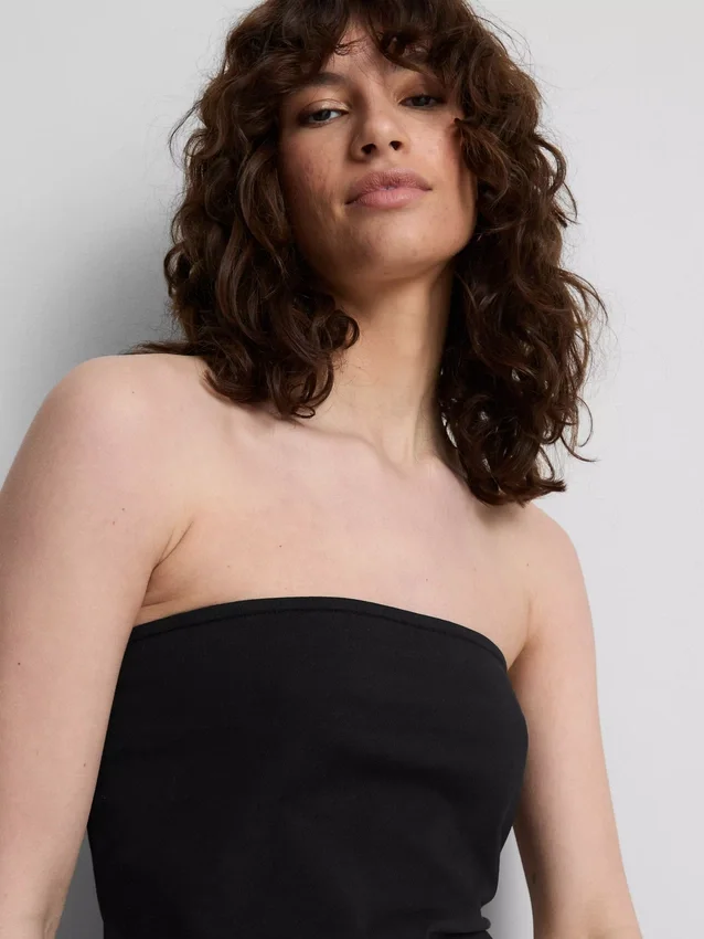 Colecția Primark | Tricou bandeau din jersey cu conținut ridicat de bumbac Colecția Primark | Tricou bandeau din jersey cu conținut ridicat de bumbac