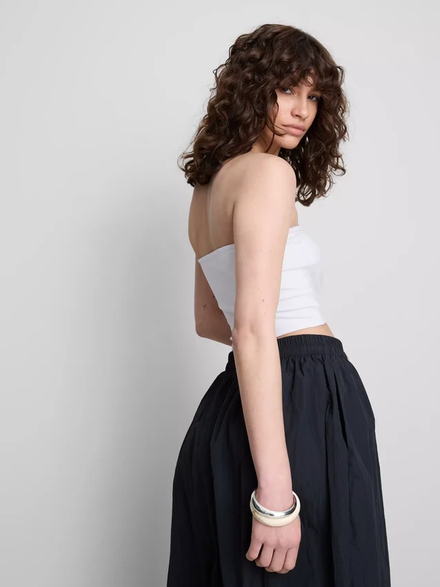 Colecția Primark | Tricou bandeau din jersey cu conținut ridicat de bumbac Colecția Primark | Tricou bandeau din jersey cu conținut ridicat de bumbac