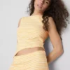 Colecția Primark | Tricou fără mâneci cu dungi asimetrice