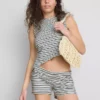 Colecția Primark | Tricou fără mâneci cu dungi asimetrice Colecția Primark | Tricou fără mâneci cu dungi asimetrice