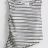 Colecția Primark | Tricou fără mâneci cu dungi asimetrice Colecția Primark | Tricou fără mâneci cu dungi asimetrice