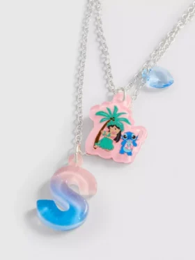 Colier cu pandantiv cu inițială Stitch de la Disney