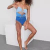 Costum de baie bandeau cu decupaje Costum de baie bandeau cu decupaje