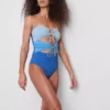 Costum de baie bandeau cu decupaje Costum de baie bandeau cu decupaje