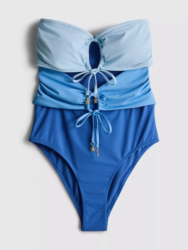 Costum de baie bandeau cu decupaje Costum de baie bandeau cu decupaje