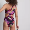 Costum de baie cu decupaje imprimate Costum de baie cu decupaje imprimate