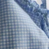 Costum de baie cu volane în carouri