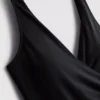 Costum de baie tip wrap cu efect de modelare a siluetei Costum de baie tip wrap cu efect de modelare a siluetei