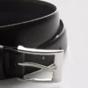 Curea din imitație de piele în stil clasic