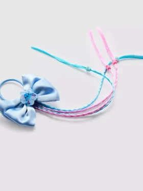 Elastic de păr cu fundă și împletitură cu Stitch de la Disney