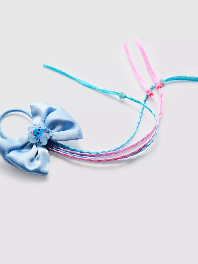 Elastic de păr cu fundă și împletitură cu Stitch de la Disney Elastic de păr cu fundă și împletitură cu Stitch de la Disney