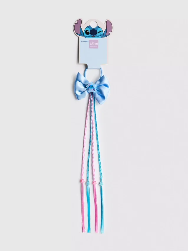 Elastic de păr cu fundă și împletitură cu Stitch de la Disney Elastic de păr cu fundă și împletitură cu Stitch de la Disney