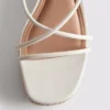 Espadrile cu curele și talpă înaltă