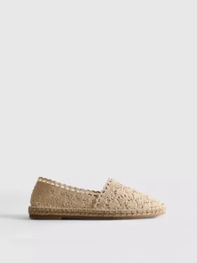 Espadrile cu dantelă