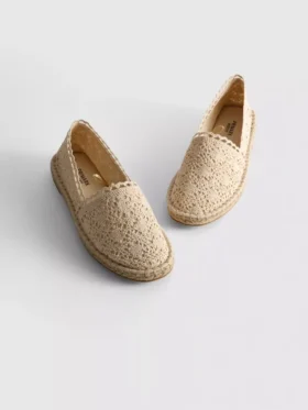 Espadrile cu dantelă