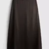 Fustă maxi circulară din satin Fustă maxi circulară din satin