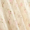 Fustă midi texturată cu imprimeu floral, din amestec de bumbac