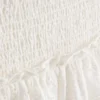 Fustă mini din bumbac, cu straturi și broderie Fustă mini din bumbac, cu straturi și broderie