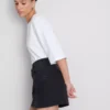 Fustă mini din denim de bumbac Fustă mini din denim de bumbac