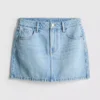 Fustă mini din denim de bumbac Fustă mini din denim de bumbac