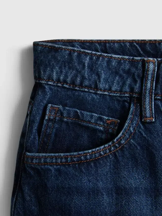 Fustă mini din denim de bumbac Fustă mini din denim de bumbac