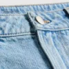 Fustă mini din denim de bumbac Fustă mini din denim de bumbac