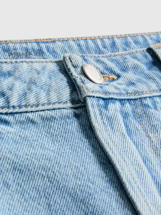 Fustă mini din denim de bumbac Fustă mini din denim de bumbac