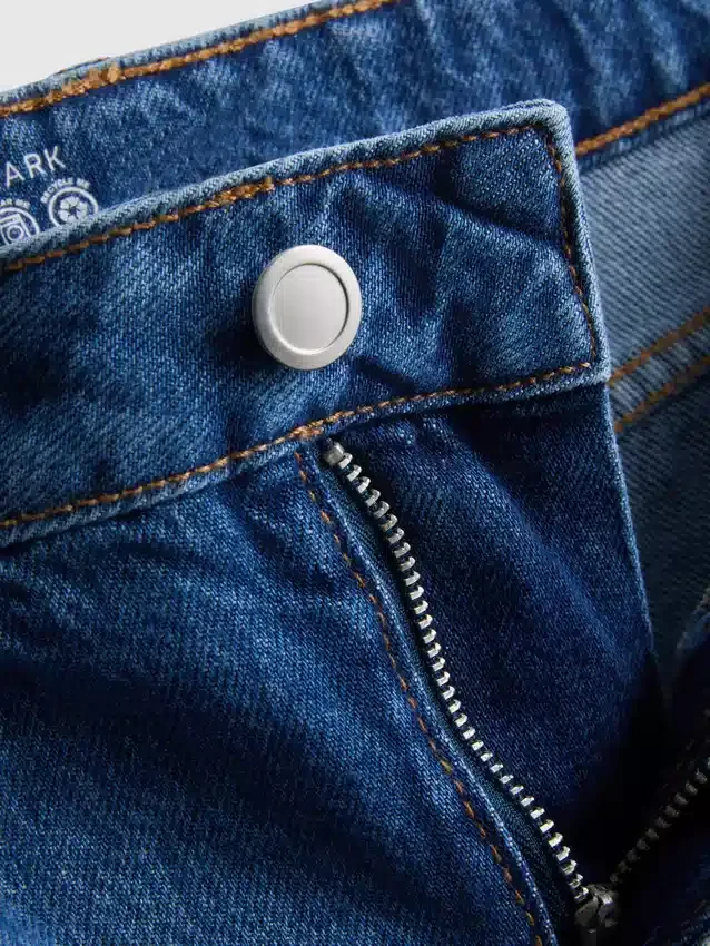 Fustă mini din denim de bumbac Fustă mini din denim de bumbac