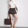 Fustă mini Rara cu efect de șifonare Fustă mini Rara cu efect de șifonare
