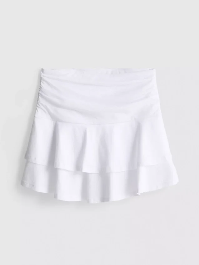 Fustă mini Rara cu talie drapată Fustă mini Rara cu talie drapată