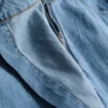 Fustă-pantalon asimetrică din denim de bumbac Fustă-pantalon asimetrică din denim de bumbac