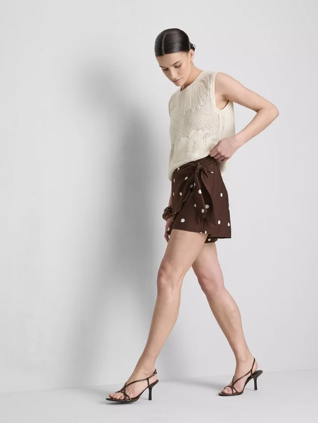 Fustă-pantalon cu buline Fustă-pantalon cu buline