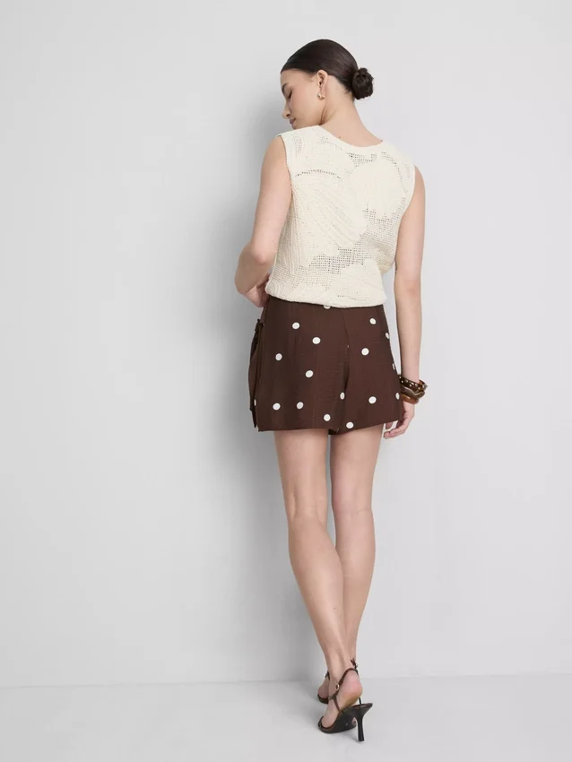 Fustă-pantalon cu buline Fustă-pantalon cu buline
