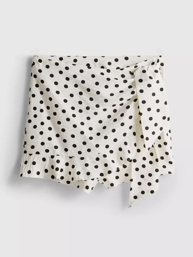 Fustă-pantalon cu buline Fustă-pantalon cu buline