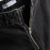 Fustă-pantalon din denim de bumbac cu talie înaltă Fustă-pantalon din denim de bumbac cu talie înaltă