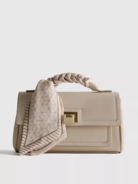 Geantă crossbody cu detaliu eșarfă