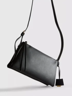 Geantă crossbody cu dublu panou de întărire
