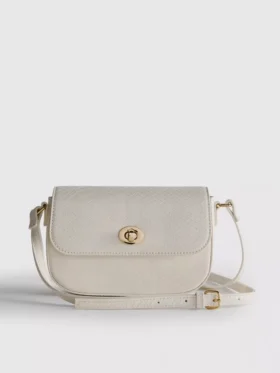 Geantă crossbody din piele sintetică cu imprimeu de șarpe
