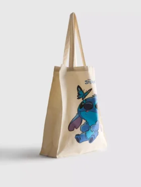 Geantă de cumpărături din pânză cu personajul Stitch de la Disney