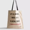 Geantă de cumpărături din pânză cu slogan „The Devil Wears Prada” Geantă de cumpărături din pânză cu slogan „The Devil Wears Prada”