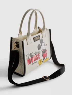 Geantă de mână din imitație de piele cu Mickey și prietenii de la Disney