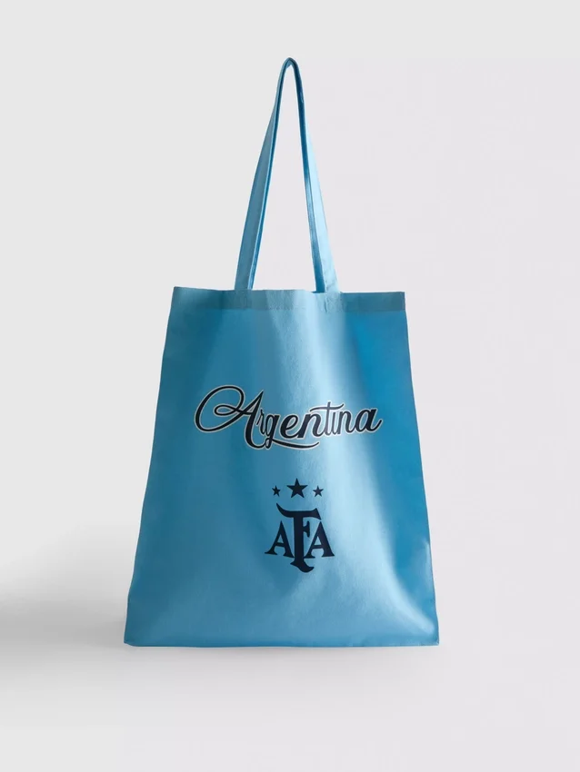 Geantă de pânză cu tematică fotbalistică din Argentina Geantă de pânză cu tematică fotbalistică din Argentina
