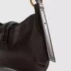 Geantă de umăr cu detalii metalice