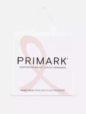 Geantă mare de cumpărături pentru sensibilizarea cu privire la cancerul de sân