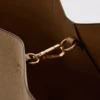 Geantă tote cu panou din imitație de piele de căprioară
