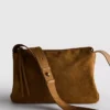 Geanta crossbody pliabilă din piele de căprioară „The Edit“ Geanta crossbody pliabilă din piele de căprioară „The Edit“