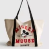 Gență de pânză cu imprimeu grafic „Mickey și prietenii” de la Disney, model XL Gență de pânză cu imprimeu grafic „Mickey și prietenii” de la Disney, model XL
