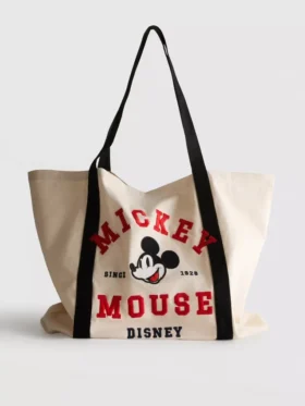 Gență de pânză cu imprimeu grafic „Mickey și prietenii” de la Disney, model XL