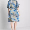 Haină de plajă midi cu imprimeu, în stil wrap Haină de plajă midi cu imprimeu, în stil wrap
